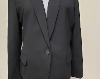 Lightweight Single Button Blazer with Wide Lapels by Anne Klein