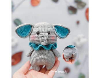 Crochet Elephant Amigurumi Pattern: DIY Handmade Toy (PDF Pattern)