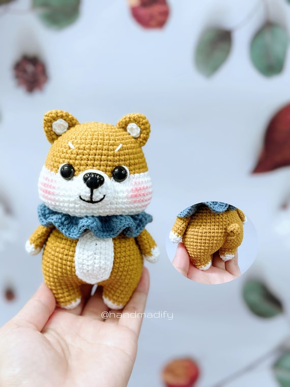 柴犬のあみぐるみ編み図：犬のぬいぐるみ（PDFパターン） - Etsy 日本