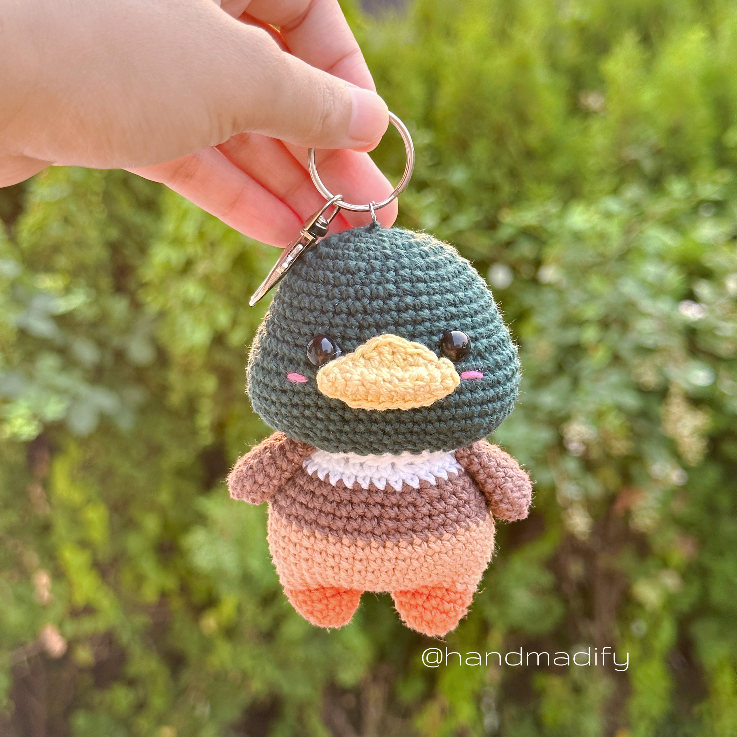 アヒル　ブローチ　編みぐるみ　ハンドメイド アクセサリー アヒル ブローチ 編みぐるみ ハンドメイド アクセサリー アヒル