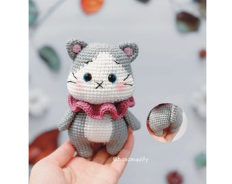 Crochet Pattern - Cute Kitten Amigurumi - Crochet Cat Pattern - Handmade Gifts - Birthday Gifts -- English Pattern - Instant Download