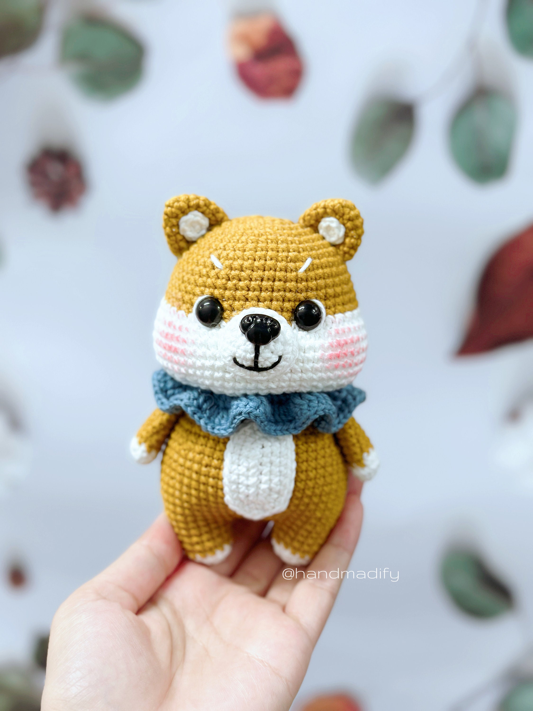 柴犬のあみぐるみ編み図：犬のぬいぐるみ（PDFパターン） - Etsy 日本