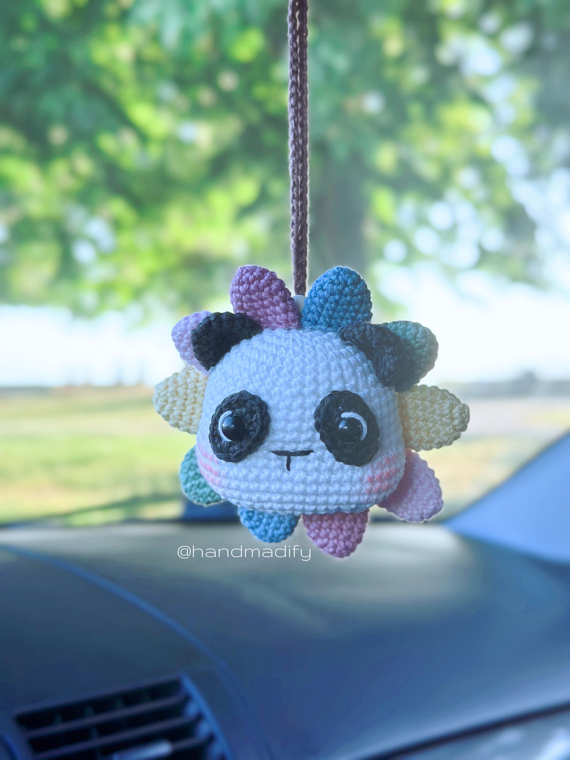  Panda Ornament Auto - Acryl-Panda-Autozubehör zum