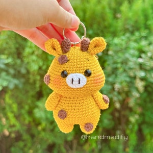 Giraffe Keychain - Crochet Pattern - Giraffe Amigurumi - Crochet Giraffe - Handmade Gift - Birthday Gifts - English Pattern-Instant Download