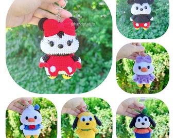 Amigurumi Keychain Crochet Pattern – 6-in-1 Character Designs (PDF Pattern)