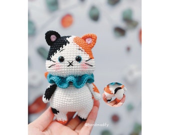 Crochet Pattern - Cute Kitten Amigurumi - Crochet Cat Pattern - Handmade Gifts - Birthday Gifts -- English Pattern - Instant Download