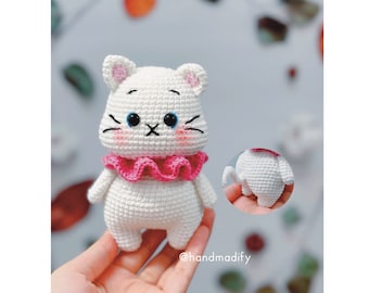 Crochet Pattern - Cute Kitten Amigurumi - Crochet Cat Pattern - Handmade Gifts - Birthday Gifts -- English Pattern - Instant Download