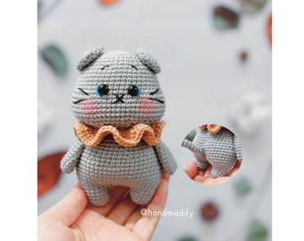 Crochet Pattern - Cute Kitten Amigurumi - Crochet Cat Pattern - Handmade Gifts - Birthday Gifts -- English Pattern - Instant Download