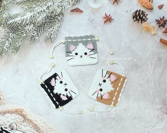 Crochet Cat Earbuds Case Pattern – PDF Download