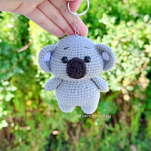 Koala Keychain - Crochet Pattern - Koala Amigurumi - Crochet Koala - Handmade Gift - Birthday Gifts -- English Pattern - Instant Download