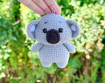 Crochet Koala Keychain Pattern – Amigurumi Animal (PDF Pattern)