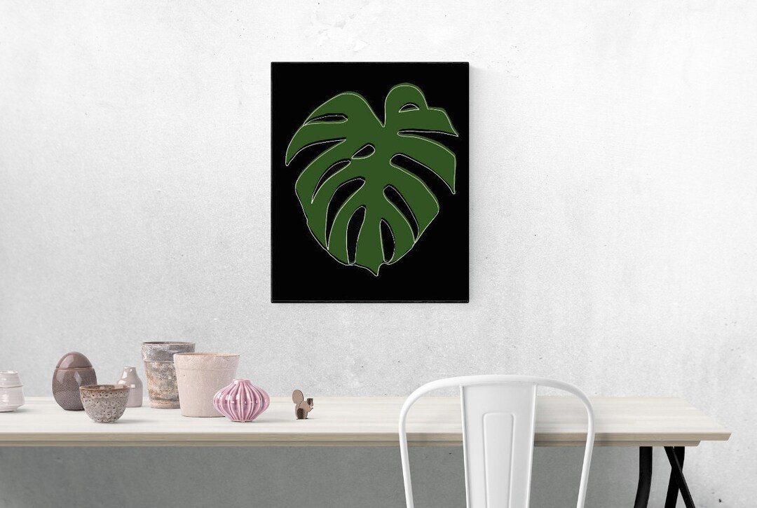 Monstera Leaf PRINTABLE ART digital Download Print - Etsy
