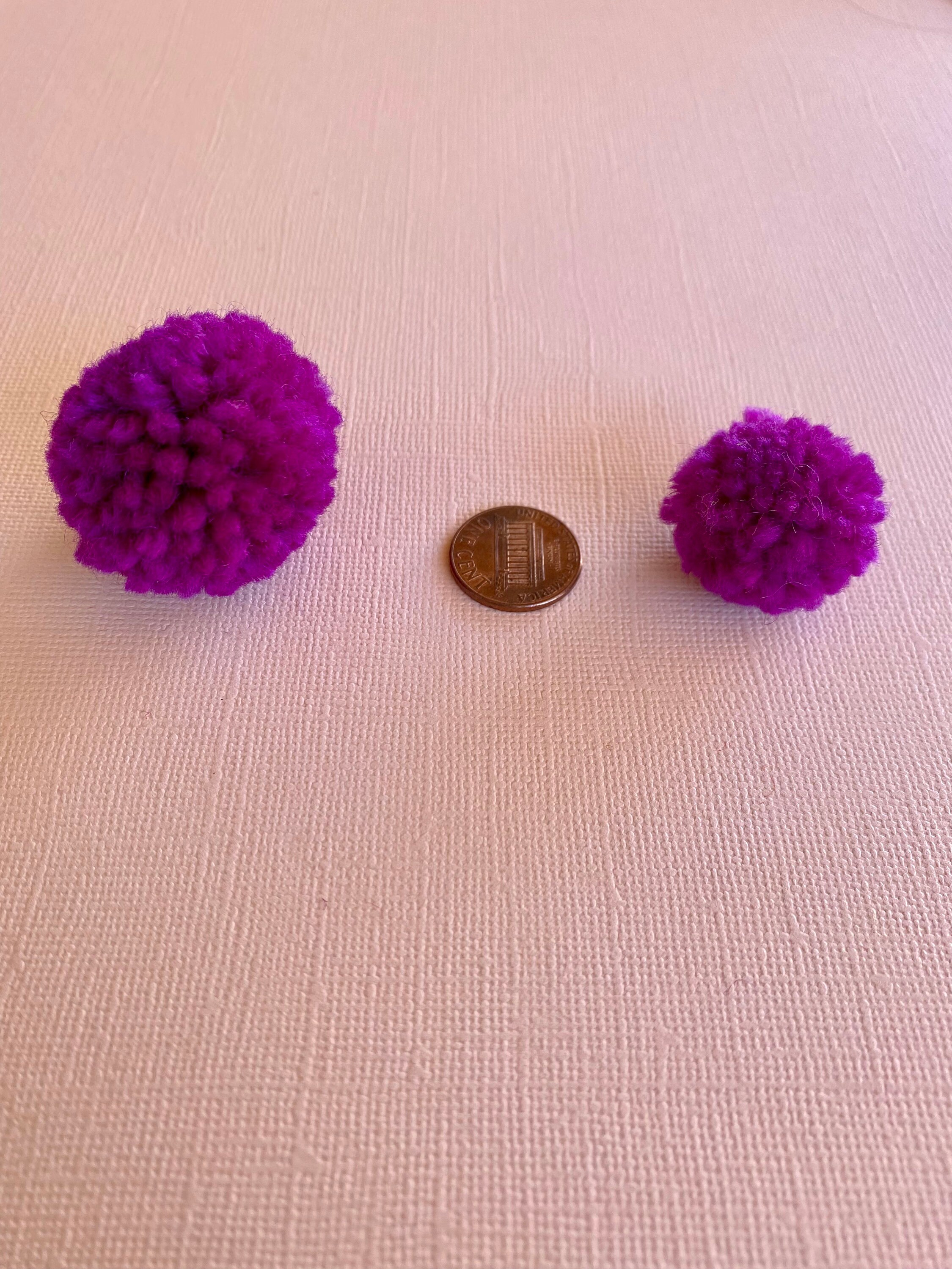 6 Pack Yarn Pom Poms Assorted Colors Available Crafting Etsy