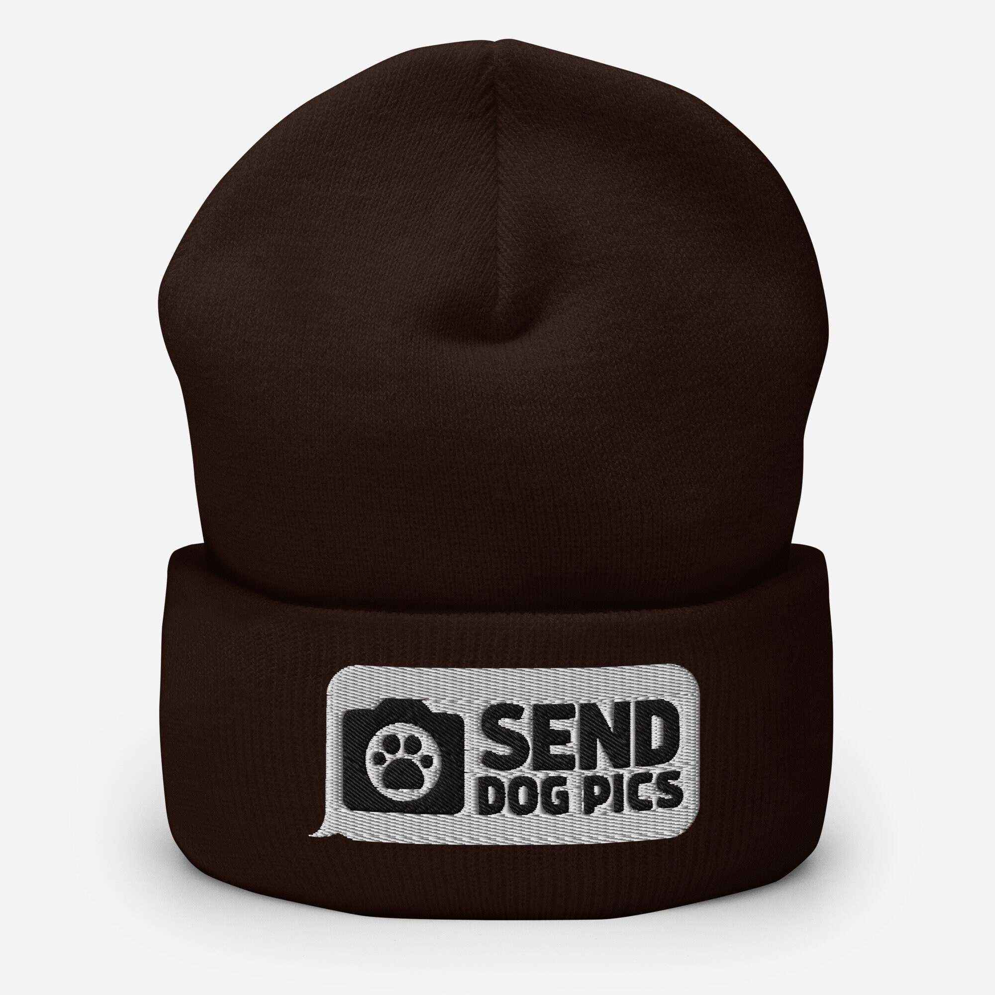 Send Dog Pics Organic Embroidered Beanie