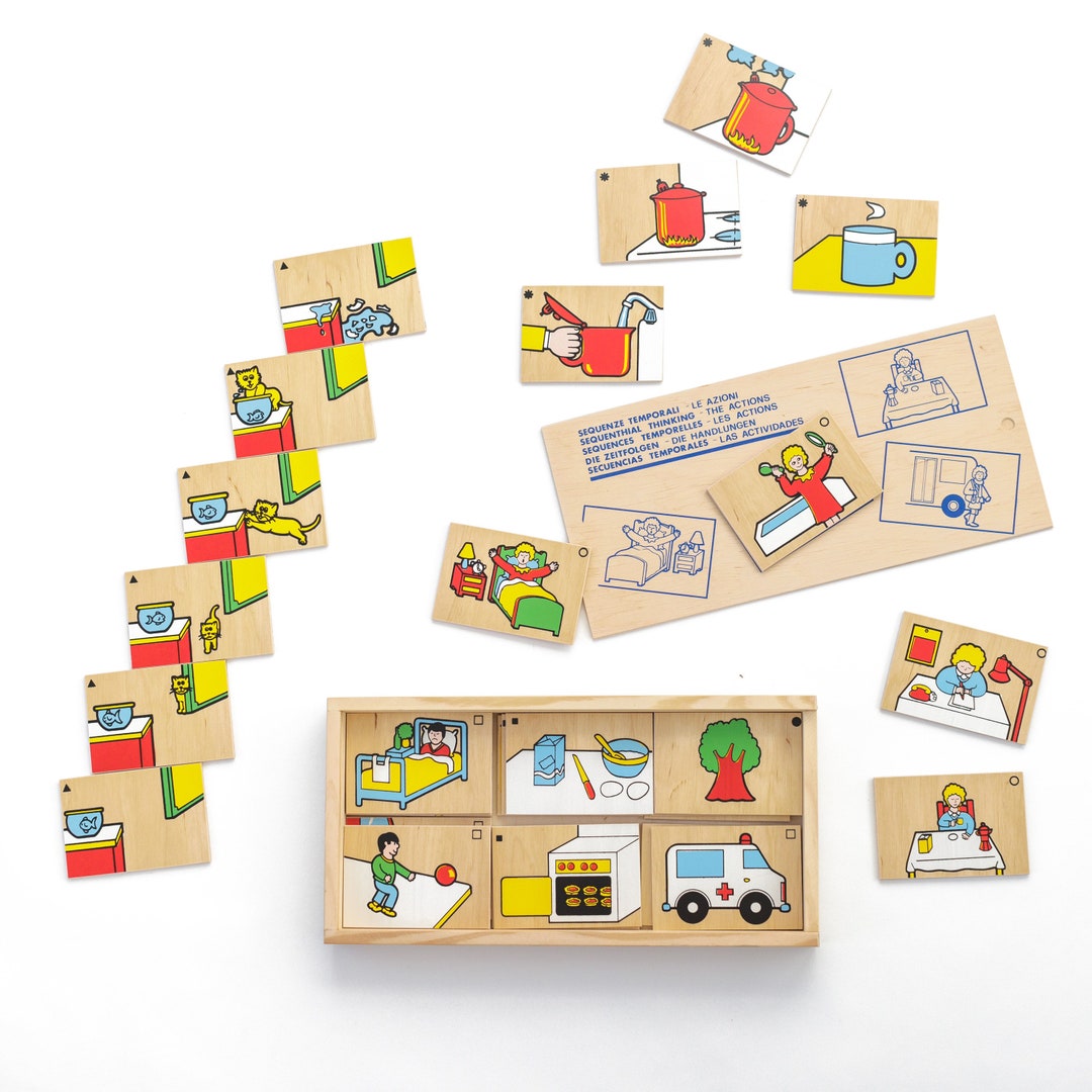 Sequencing Puzzles | Montessori Learning Sequence Wooden Educational ...