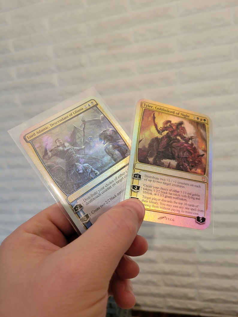 Custom Trading Card Etsy