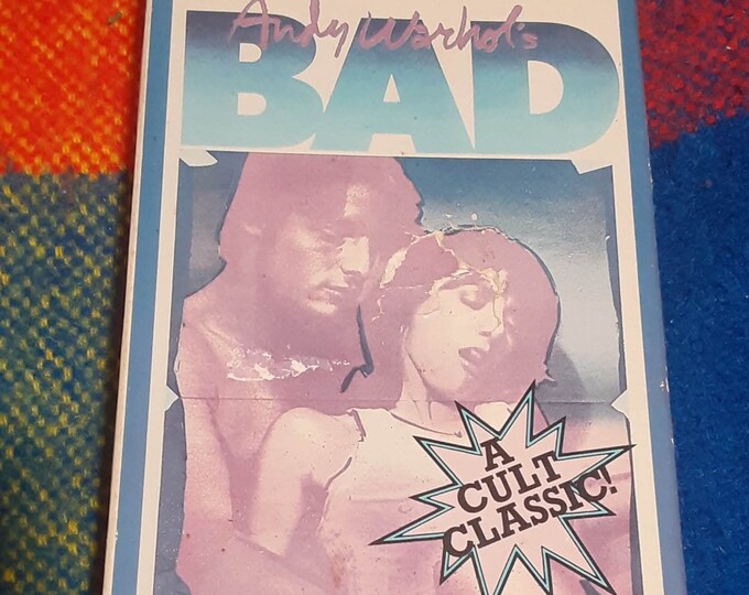 Andy Warhol's BAD 1977 VHS Cult Dark Comedy Psychotronic Rare PREOWNED