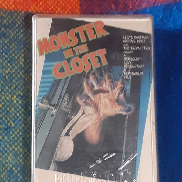 Monster in the Closet VHS 1986 Rare Cult Horror Funny Troma films PREOWNED