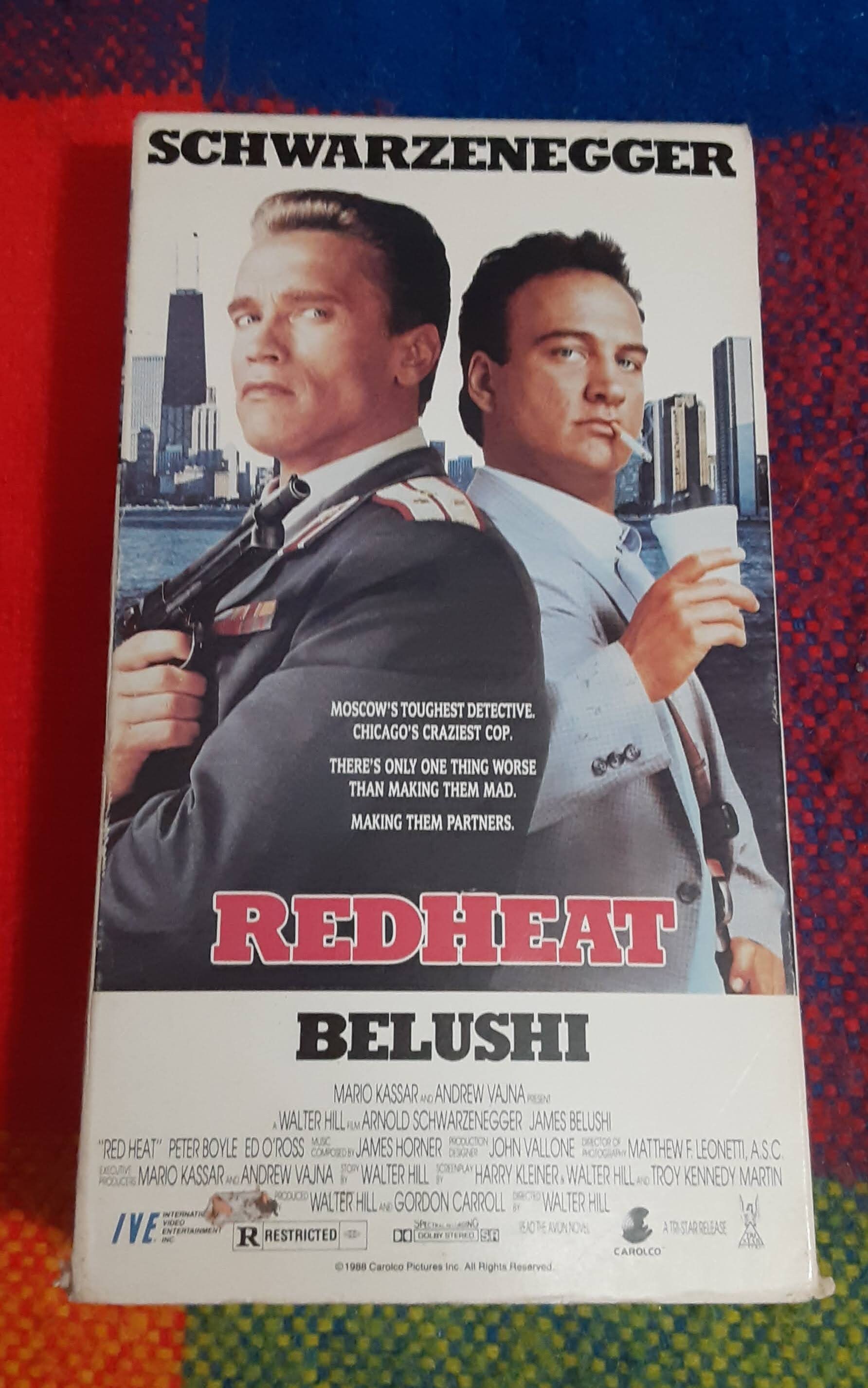 Red Heat VHS 1988 War Schwarzenegger Belushi Etsy