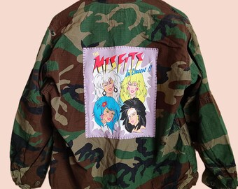 Jem and The Holograms Misfits 60's Vietnam era army jacket Medium