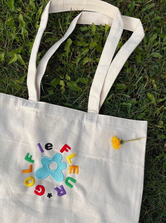 Golf Le Fleur Embroidered Organic Tote Tyler the Creator Flower Boy Ofwgkta Small Standard Size Etsy
