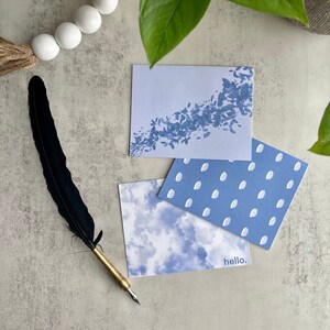 Blue Stationery Set (15 Cards + Envelopes)