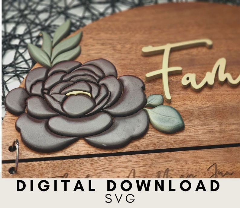 Floral Birthday Family Sign SVG Laser Cut File (digital Download) - Etsy