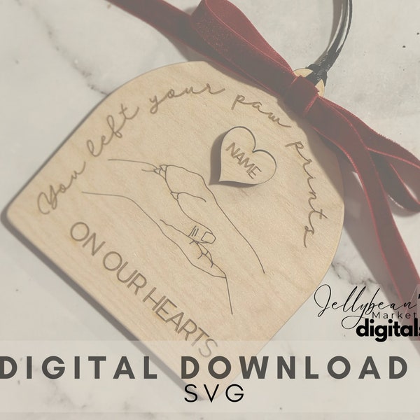 Pet memorial Ornament Download | Cut file | SVG | Christmas accessories | loss | Laser cut file | Dog Cat ornament