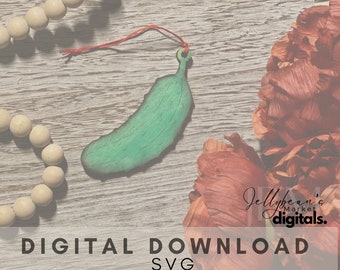 The Christmas pickle digital Download | Cut file | SVG | Christmas accessories | white elephant gift | Laser cut file