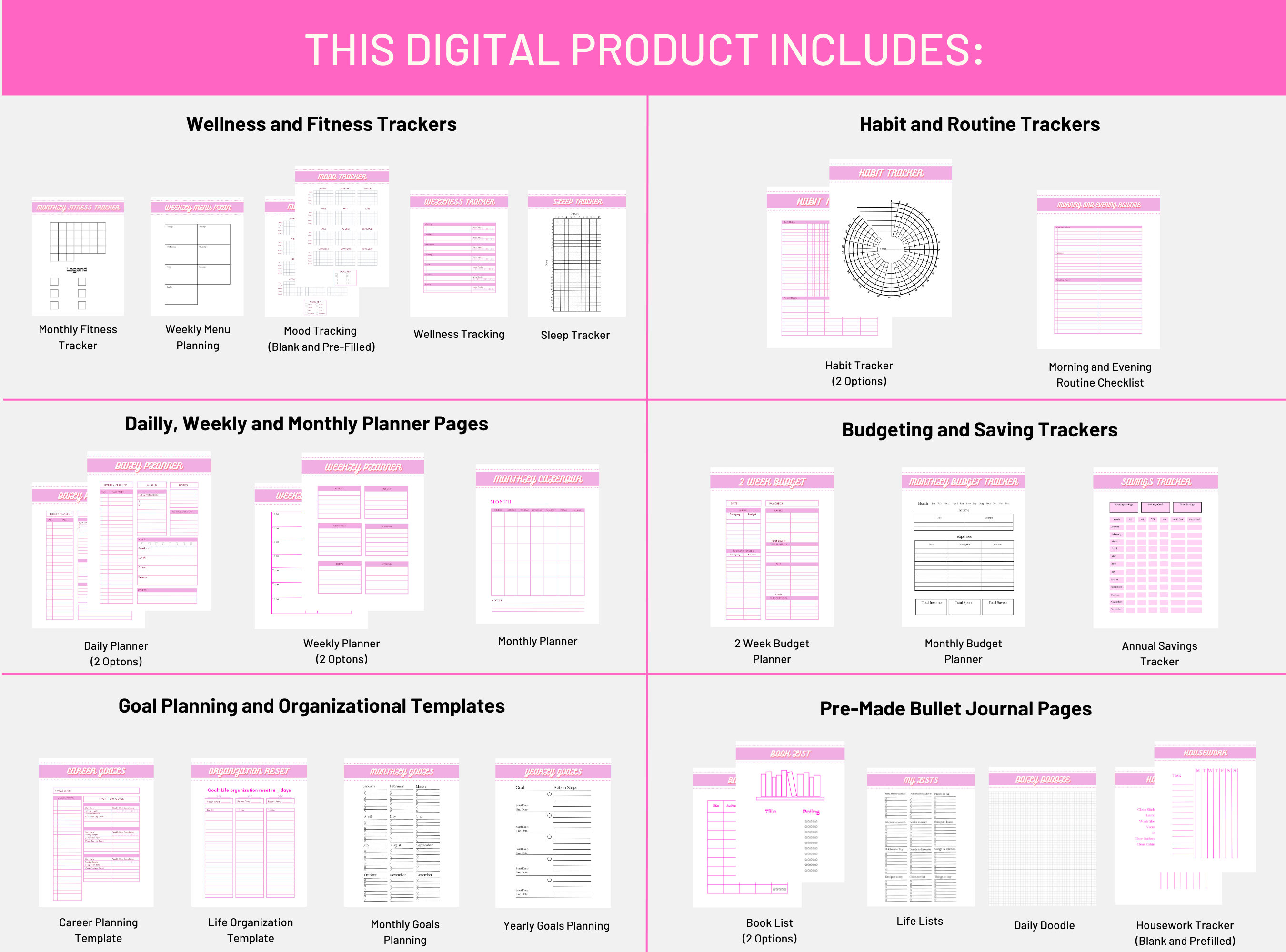 Digital Meeting Planner Template