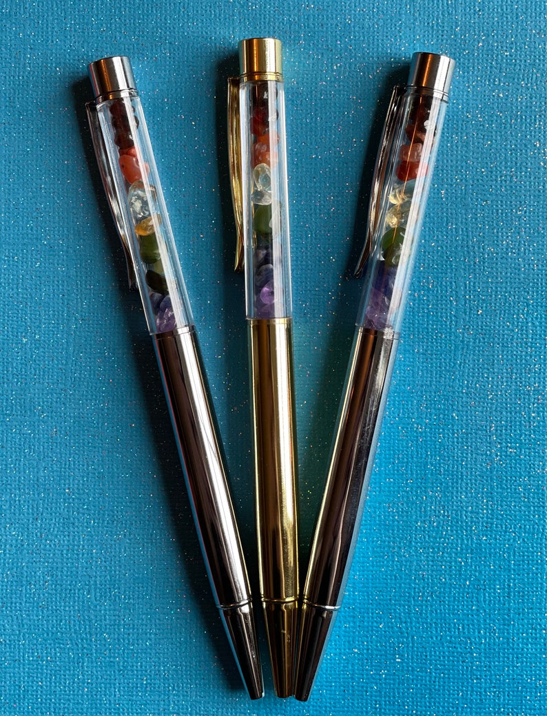 Witchy Crystal Pens / Gay Pride Pens / Garnet / Carnelian / Citrine / Jade / Lapis Lazuli / Amethyst / Unique Pen / Magical Pens / Gemstone image 4