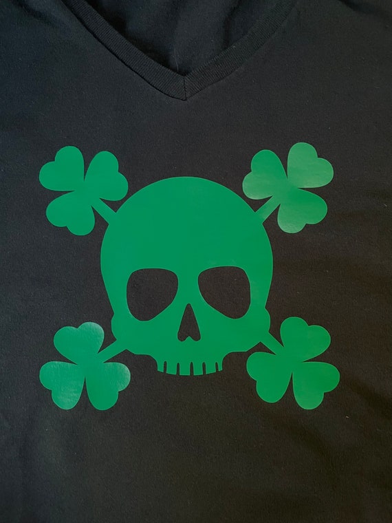 T-Shirt Bébé St Patrick's Day – Dabbing Skeleton Shamrock Skulls – Taille Toddler – Vert