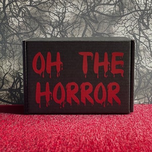 Oh The Horror Mystery Box / True Crime - Monsters - Horror Movies / Gothic Goth Mystery Box / Customizable / Horror Mystery Box Personalized