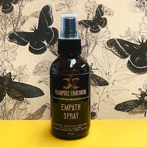 Empath Spray / Peppermint Protective Spray / Crystal Infused / Apothecary Collection / Wicca-Pagan / Holistic / Protection Cleansing Spray