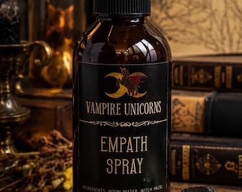 Empath Spray / Peppermint Protective Spray / Crystal Infused / Apothecary Collection / Wicca-Pagan / Holistic / Protection Cleansing Spray