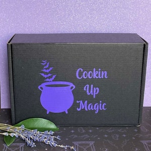 Cookin Up Magic Gift Box /  Kitchen Witch Box for Goth Girls Guys / Cooking Gift / Gothic Chef Curated Gift Basket / Themed Gift Box