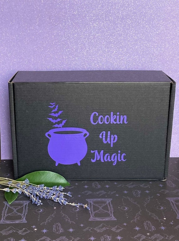 Cookin Up Magic Gift Box /  Kitchen Witch Box for Goth Girls Guys / Cooking Gift / Gothic Chef Curated Gift Basket / Themed Gift Box
