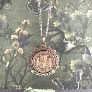 Bat Necklace / Silver Victorian Necklace / Limited Edition American Samoa Quarter / National Parks Collection / Gothic Jewelry / Vampires