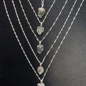 Colar de diamantes Herkimer / Pingente de diamantes Herkimer / Poderoso cristal de quartzo / Corrente de prata esterlina / Presente para o Dia das Mães / Dia dos Namorados