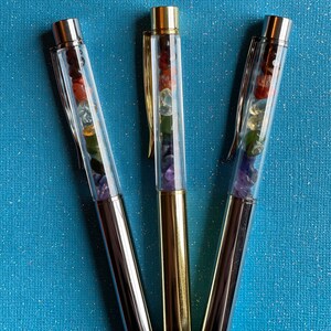 Witchy Crystal Pens / Gay Pride Pens / Garnet / Carnelian / Citrine / Jade / Lapis Lazuli / Amethyst / Unique Pen / Magical Pens / Gemstone image 5
