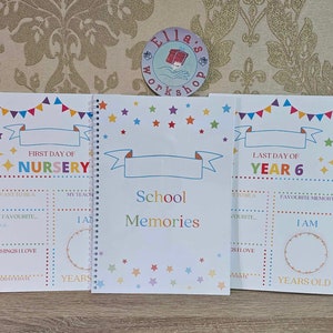 DIGITAL DOWNLOAD - School Memories Book/ PDF file/Reception/ year 1/ ...  Year6