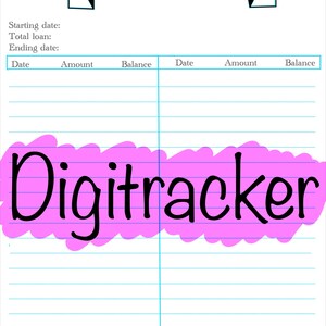 Student loan payments  | printable/digital payments  tracker | stay on track| blueb