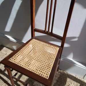 Vintage cane chair, Edwardian cane chair, vintage chair Fz54