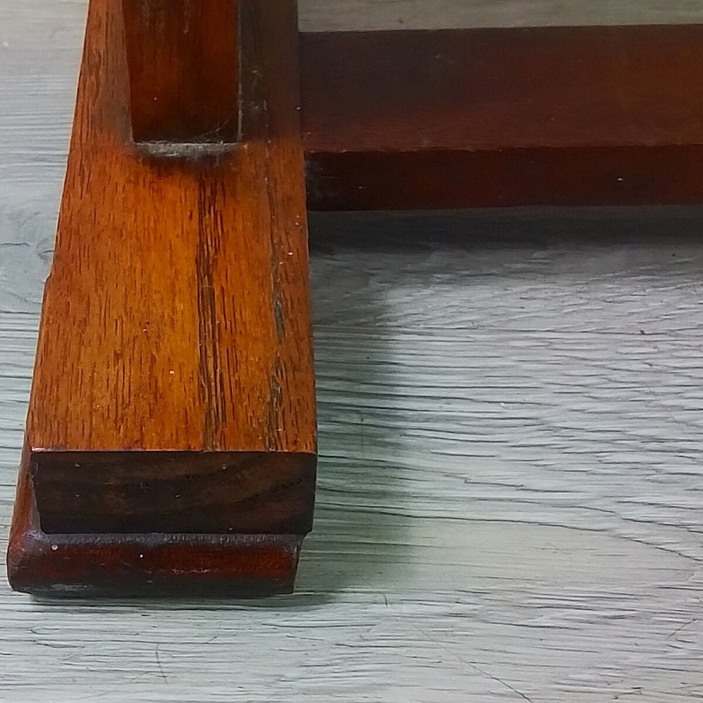 Vintage Oak Art Deco Console Table Elegant Wooden Accent Table Etsy UK