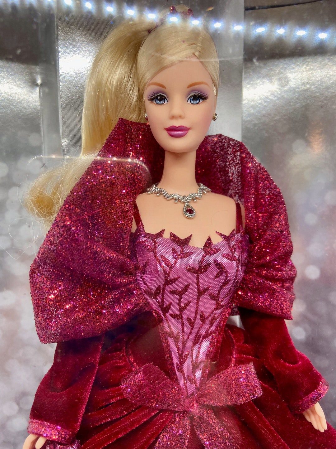 2002 Holiday Celebration Barbie - Etsy