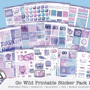 Pacote de adesivos para impressão 2, Go Wild WASHHington DC'23, produtos oficialmente licenciados