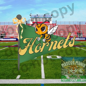 Hornets Pennant PNG Mascot, FREE Commercial use license