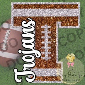 Trojaanse paarden glitter voetbalmonogram png-mascotte, gratis licentie voor commercieel gebruik