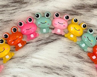 Frosch Magnete oder PushPins -5 Frösche in 1 Set - Niedlicher Tier Magnet / Push Pin