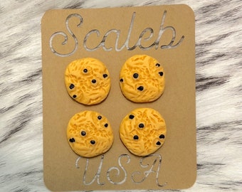 Chocolate chip Cookie Magnets or Push Pins - Food/ Snack/ Bake/ Dessert Magnet and PushPins